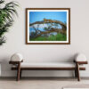 A framed leopard photo print by wildlife photographer greg du toit